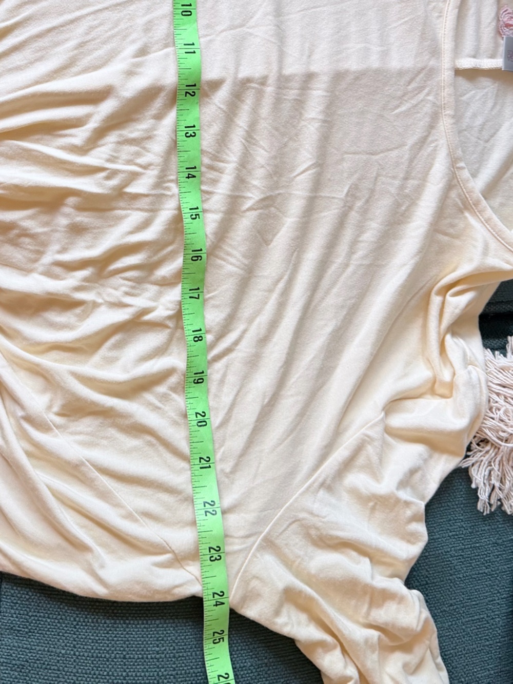 Snoga Cream Twist-Front Long Sleeve Tee - Picture 7 of 8